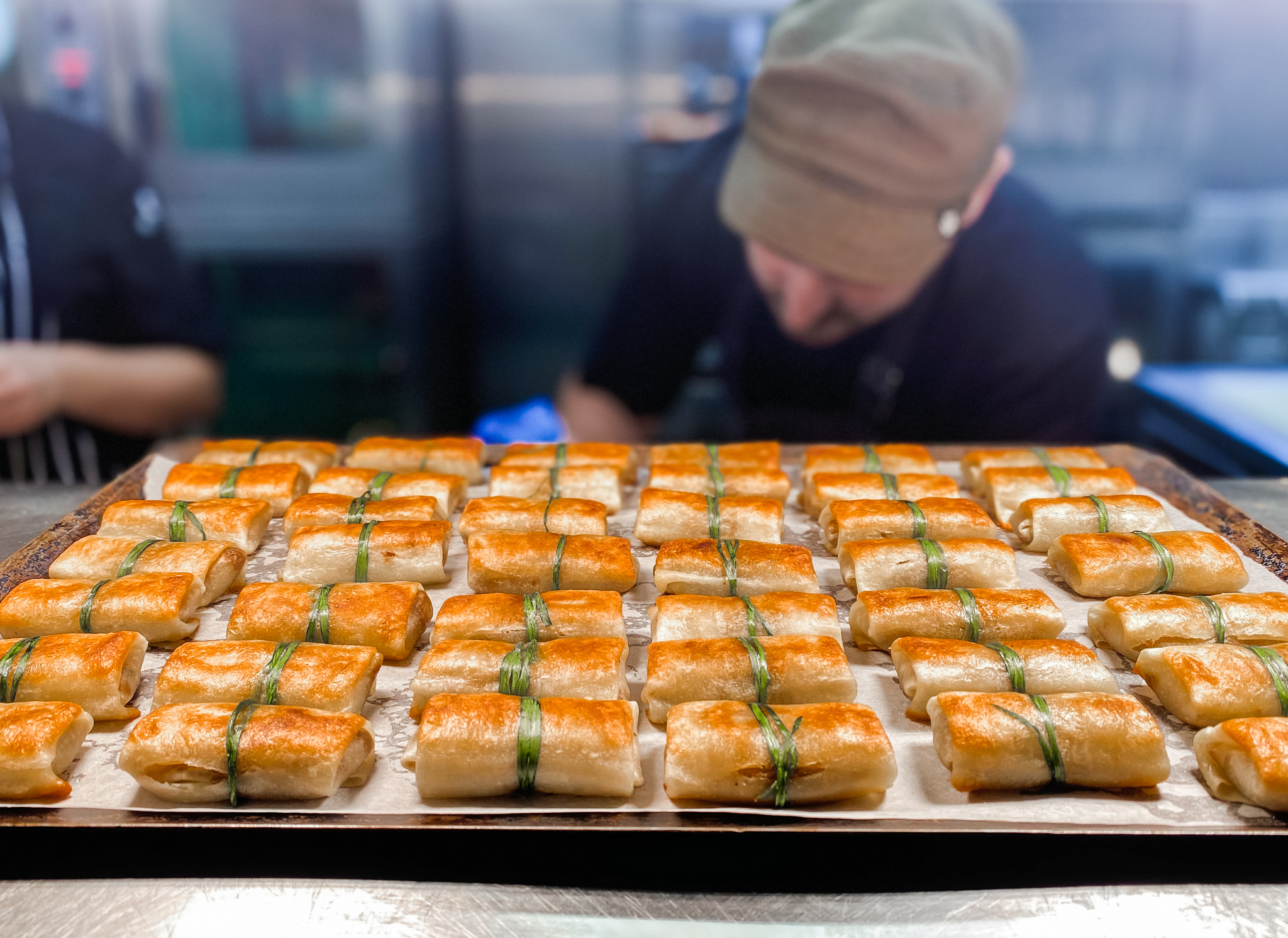 Spring roll canapes, corporate event, Zinc at Fed Square Melbourne